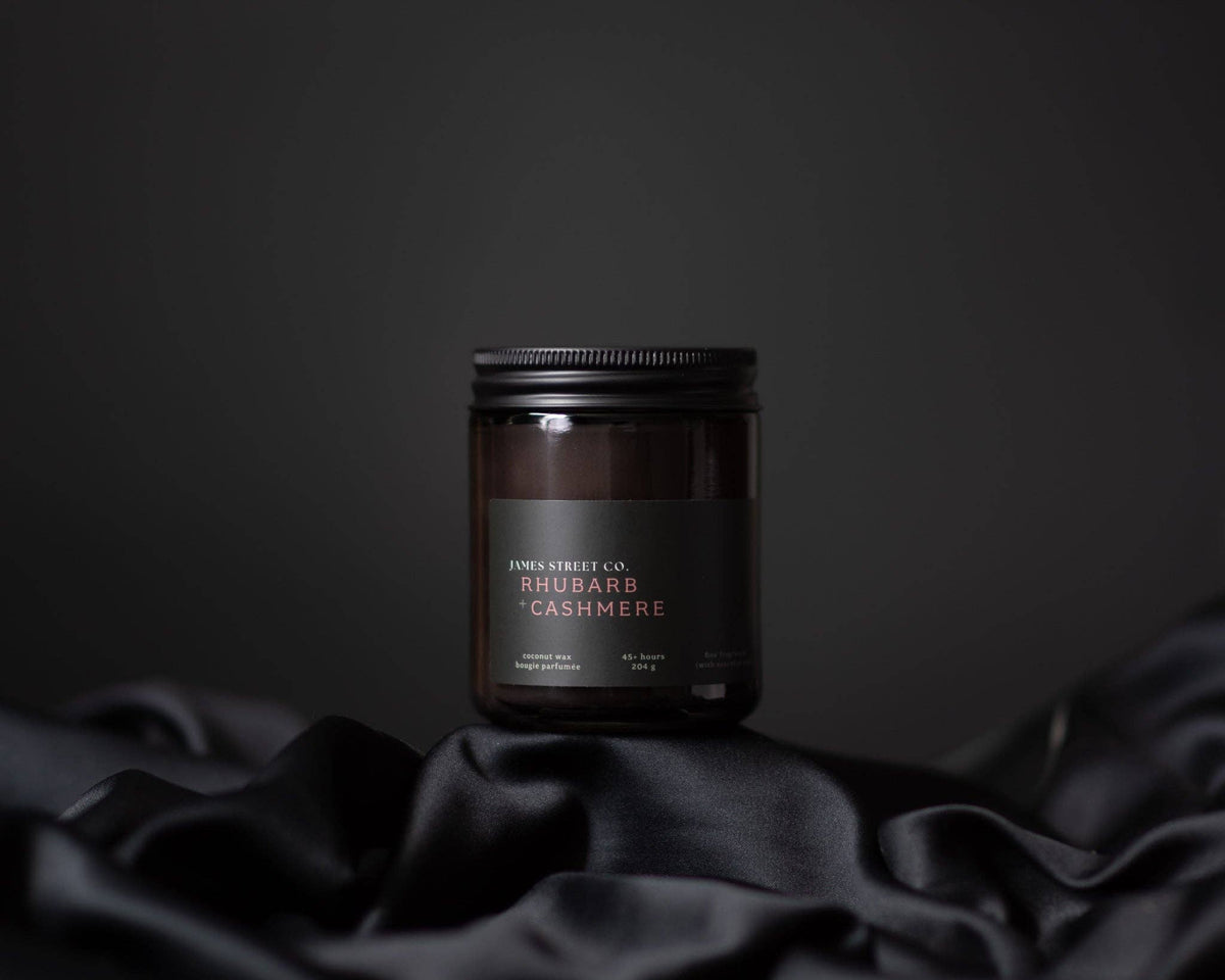 Rhubarb + Cashmere - Coconut Wax 4oz or 8oz Candle | Fresh Fruit Creamy