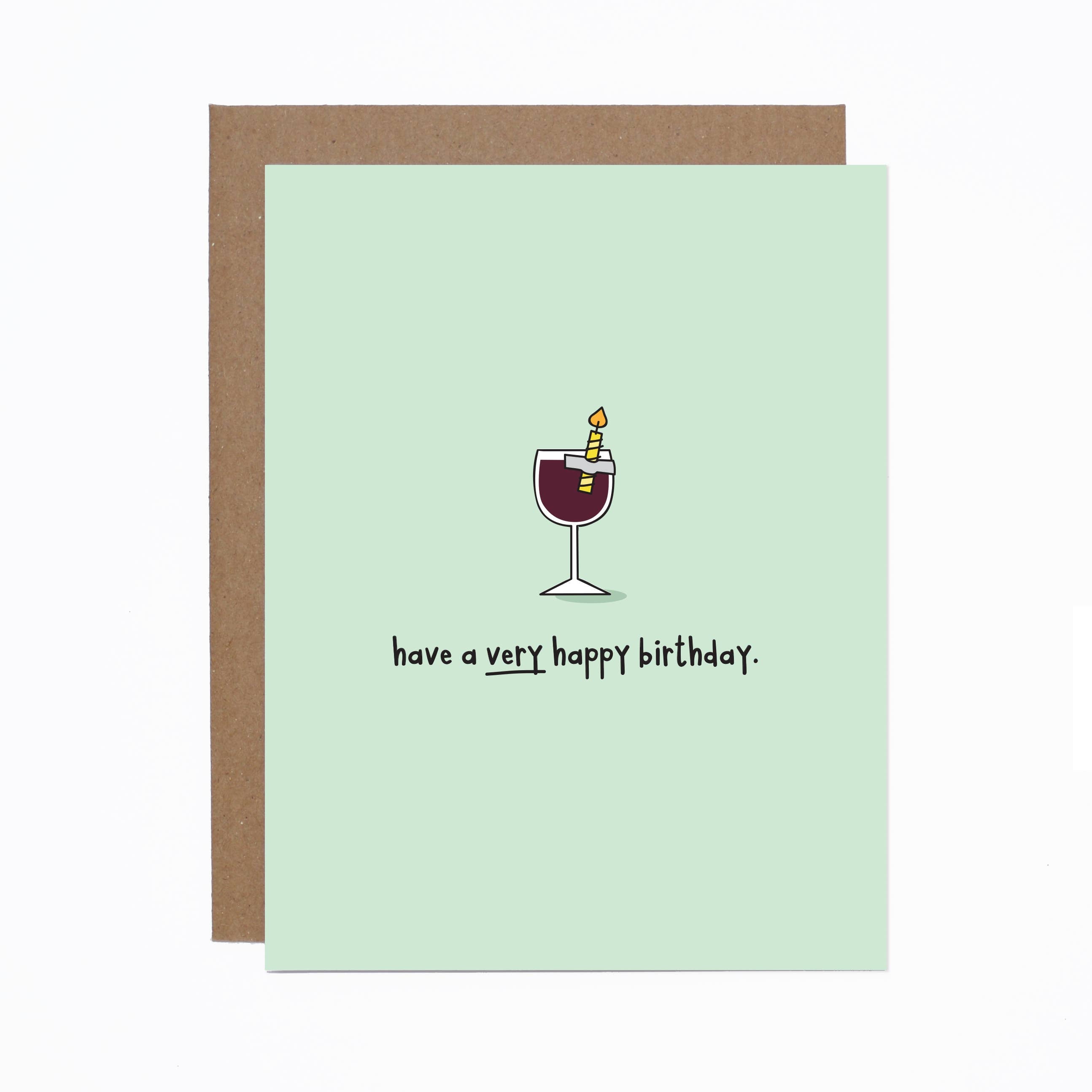 Birthday Wine Card