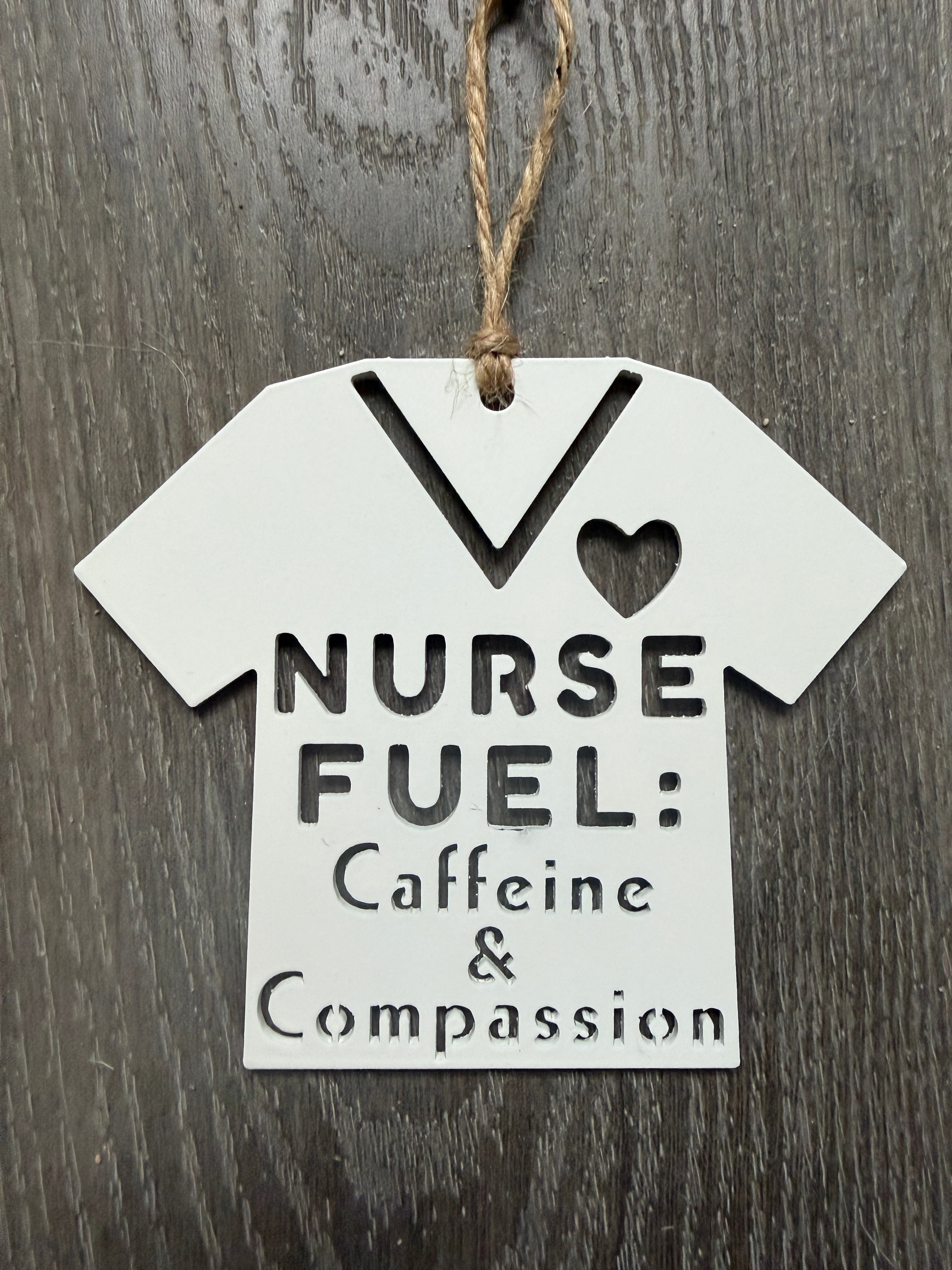 Nurse Fuel: Caffeine & Compassion Ornament - IRONIK OG
