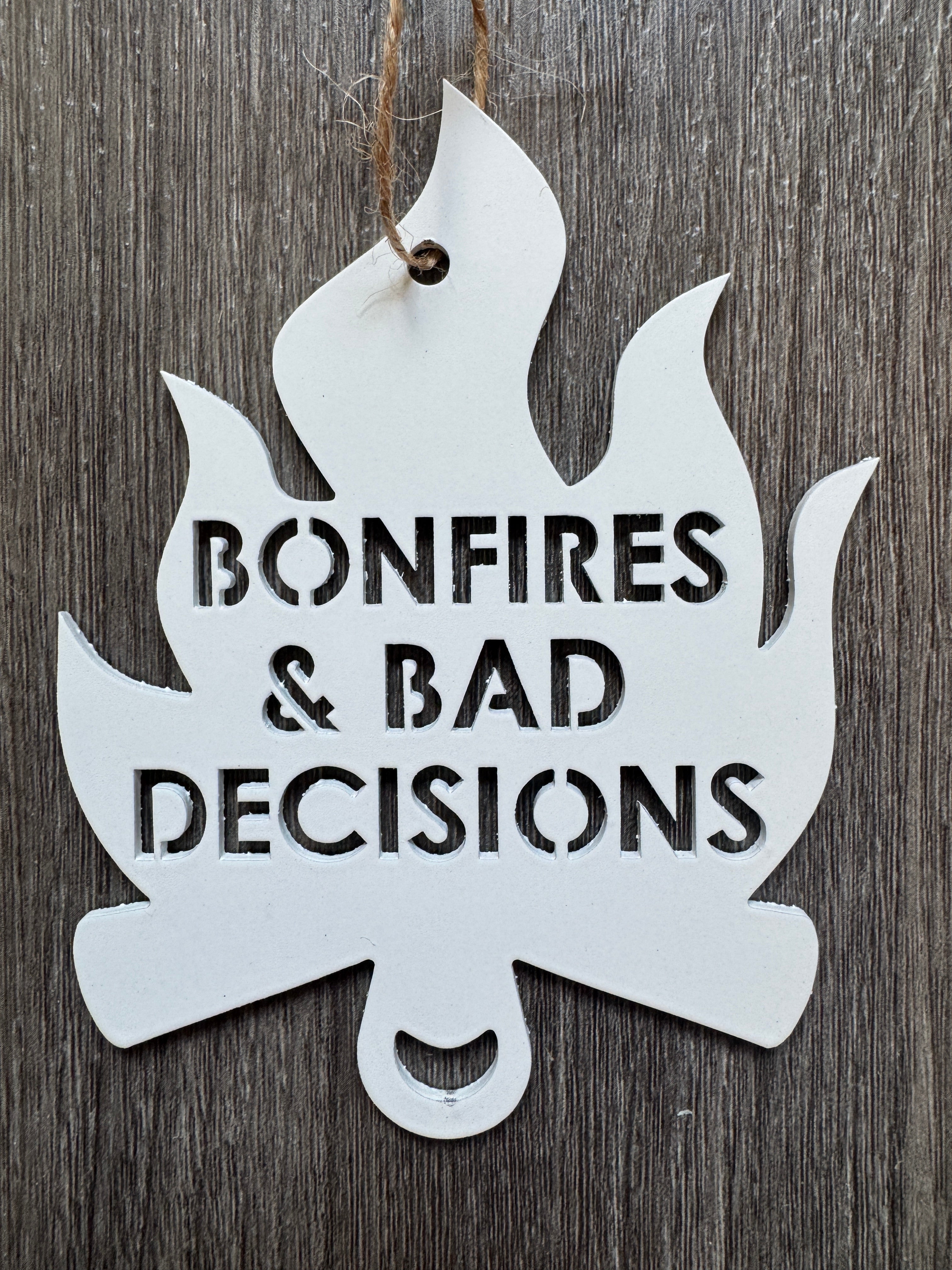Bonfires & Bad Decisions Canadiana Ornament