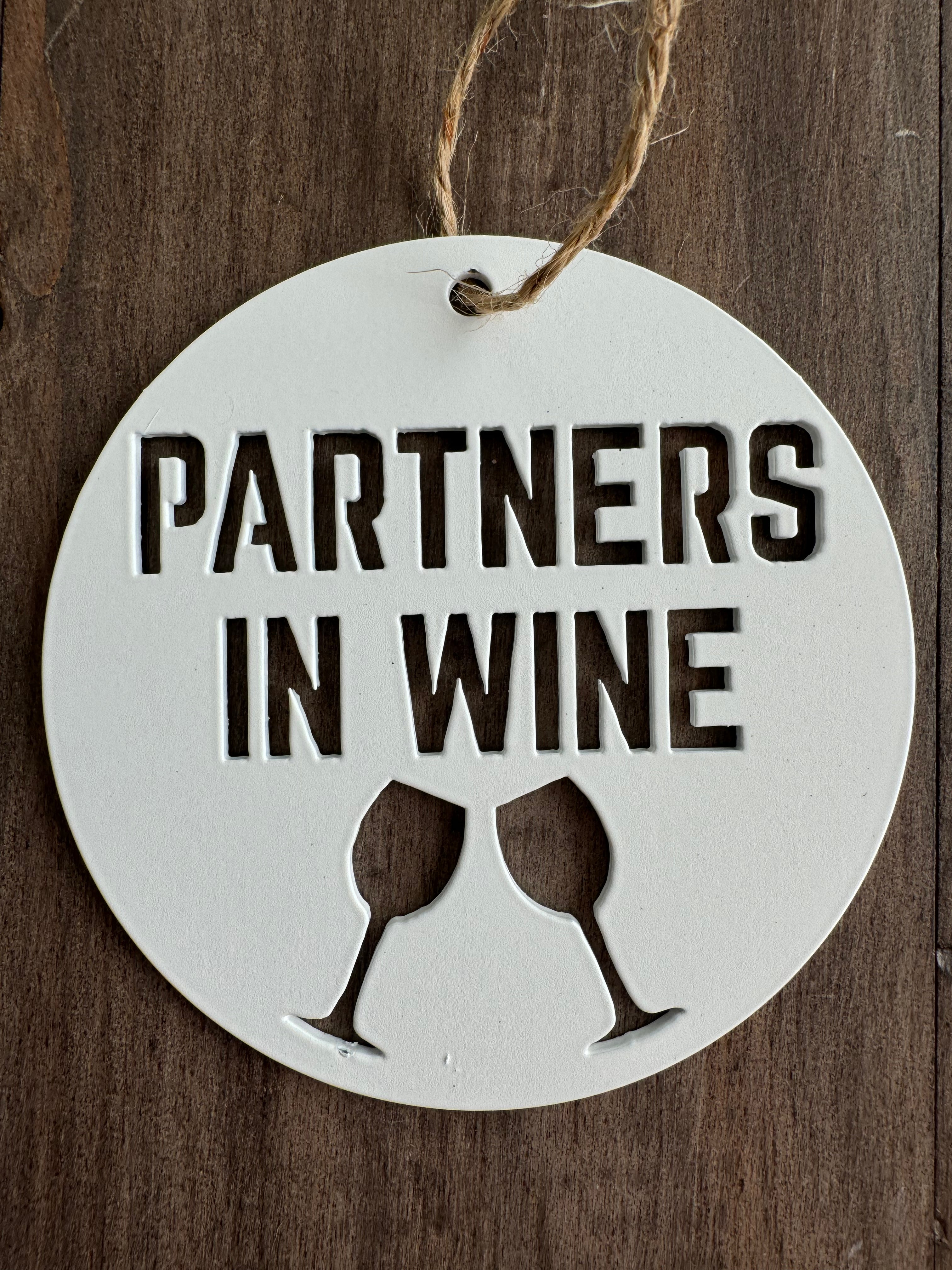 Partners in Wine Ornament -IRONIK OG