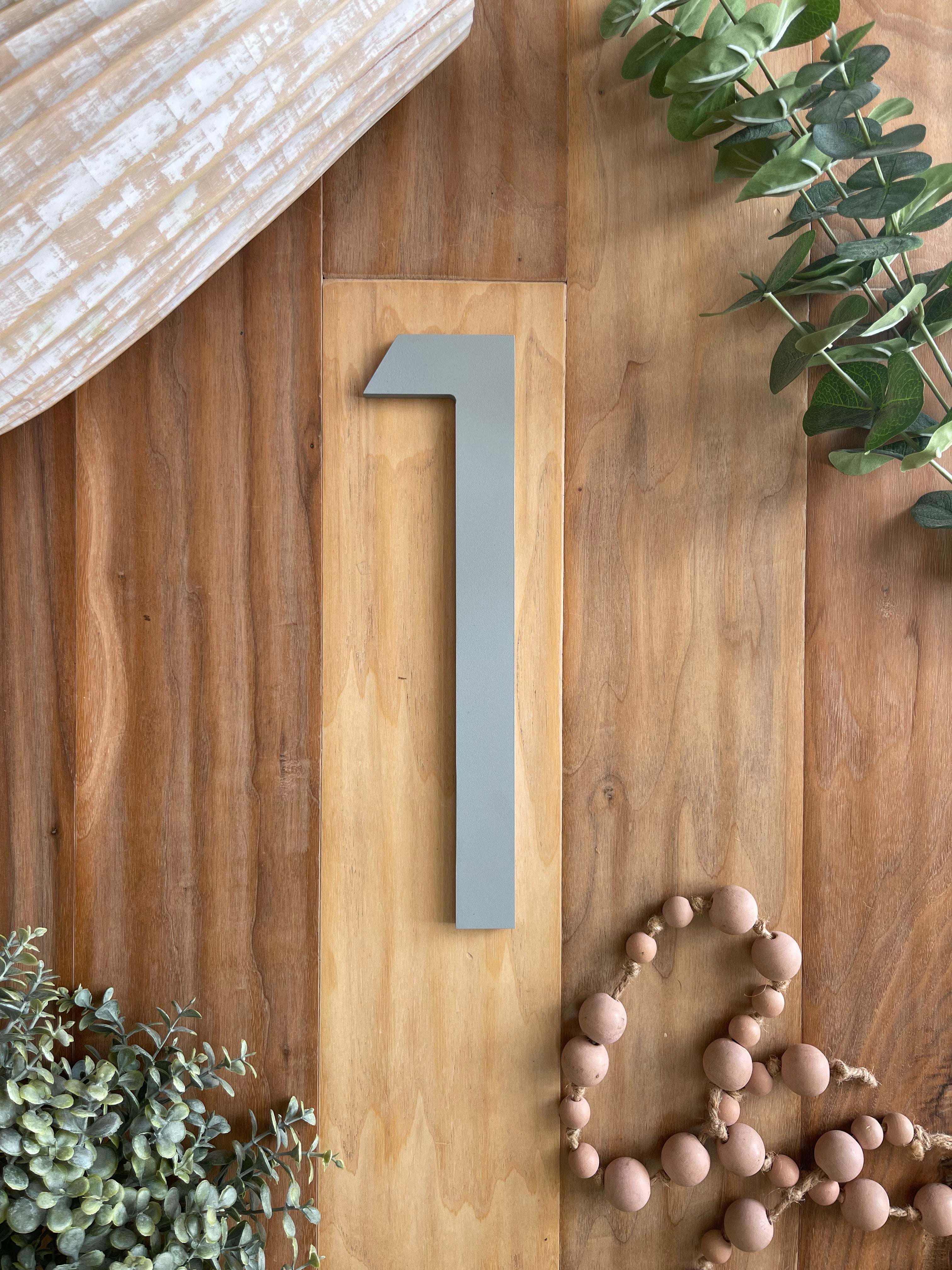 Modern Aluminum House Numbers #1