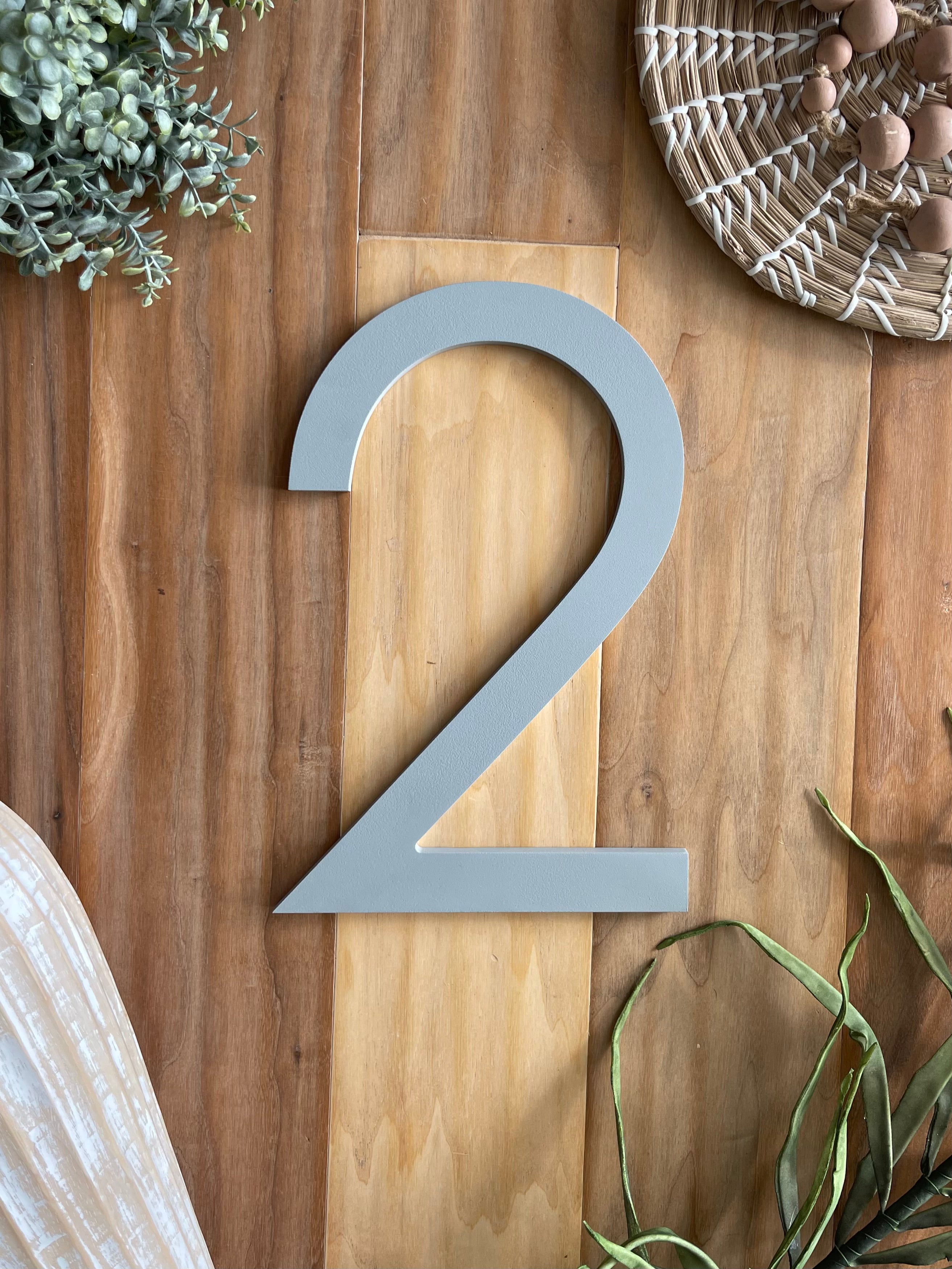 Modern Aluminum House Numbers #2