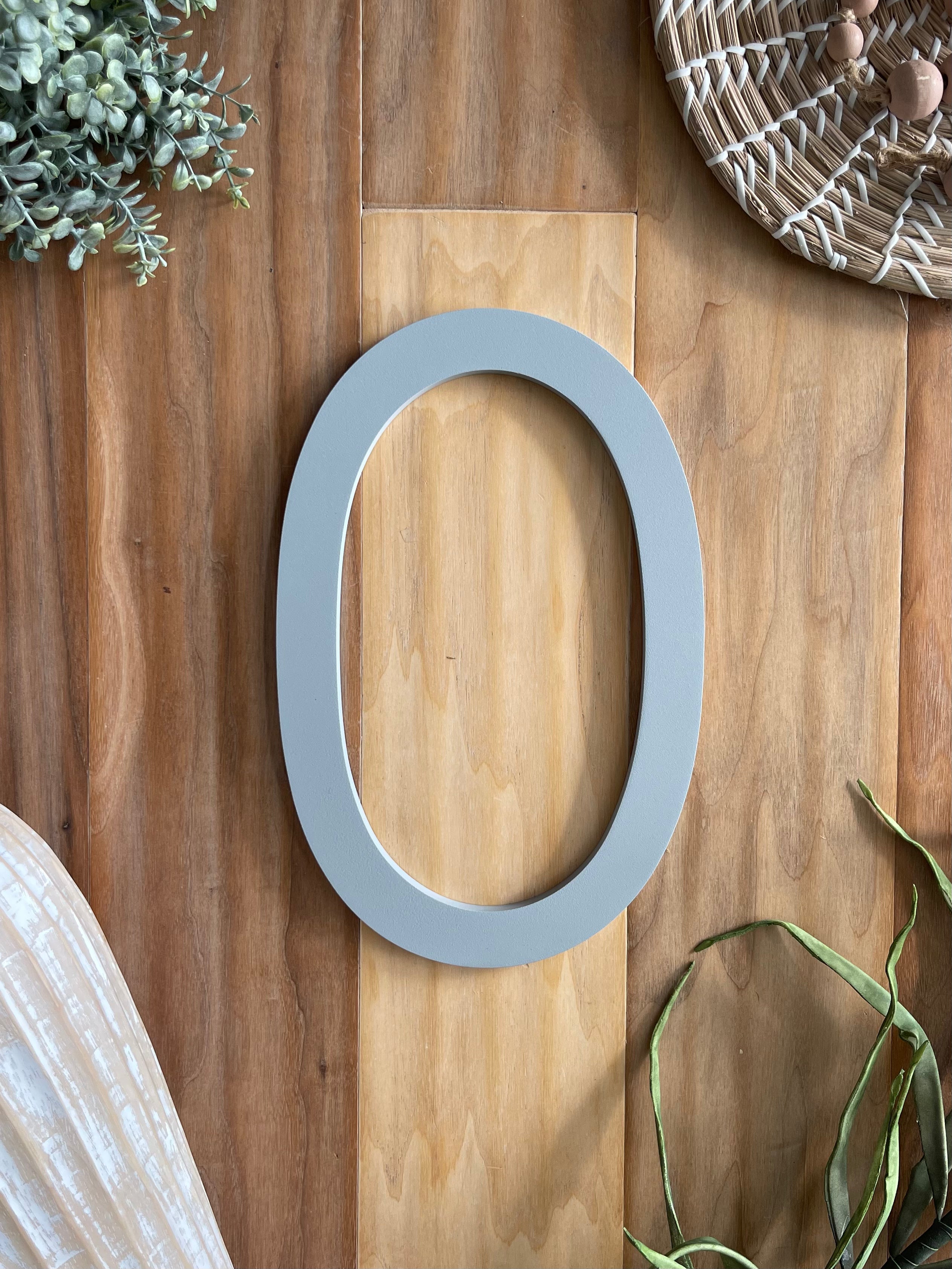 Modern Aluminum House Numbers #0