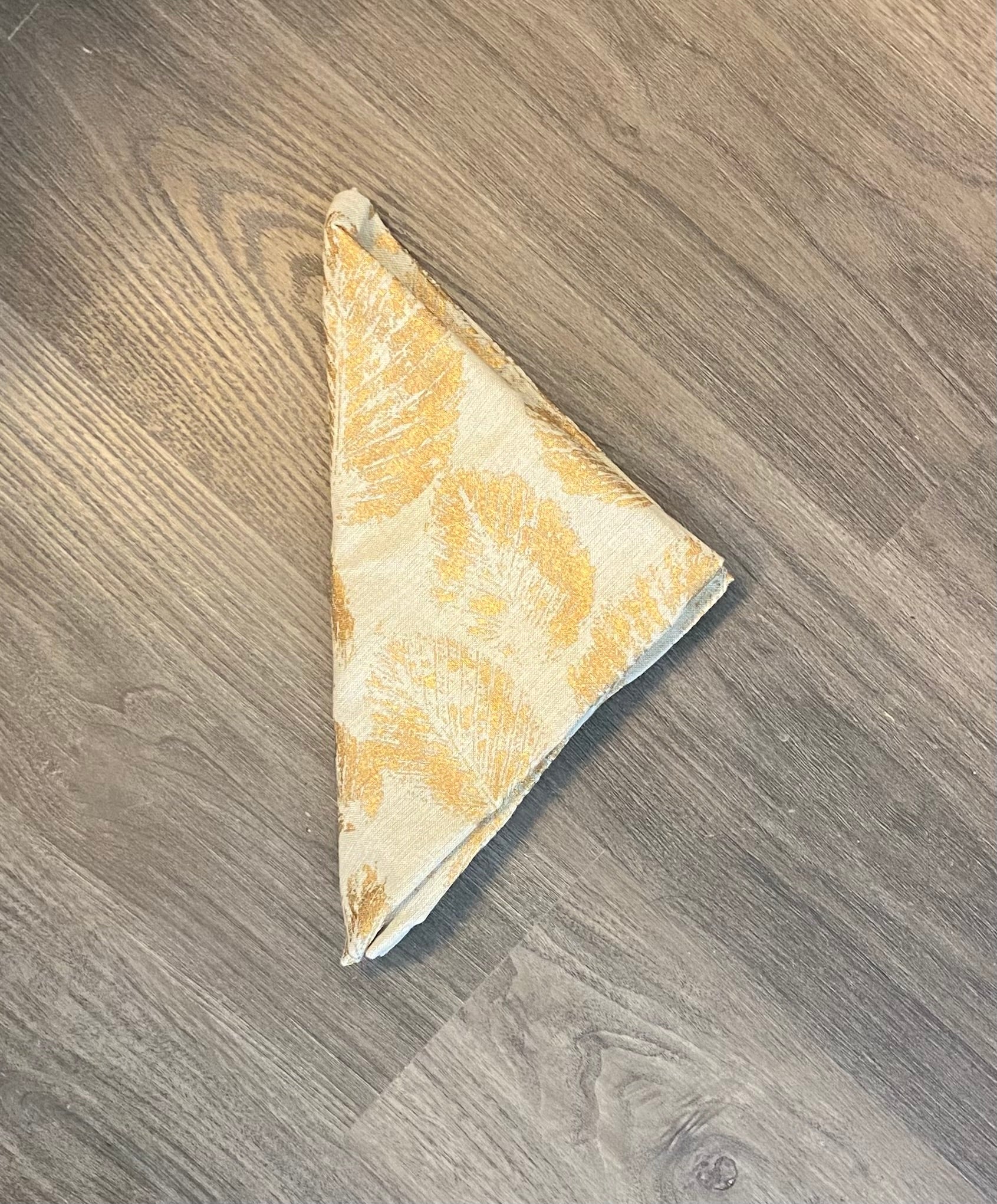 Gold Leaf Printed Napkin