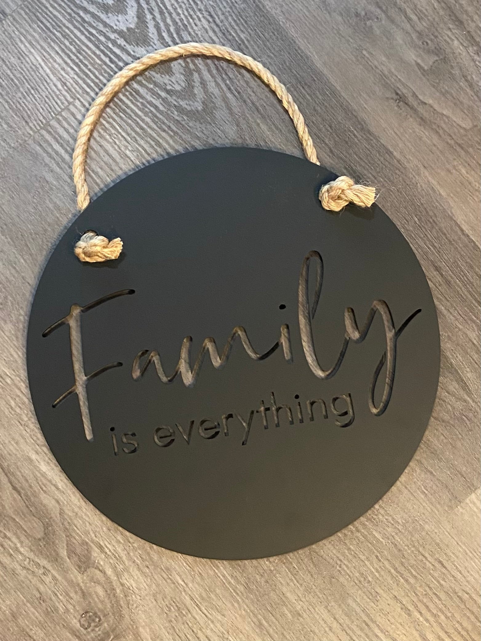 Family Is Everything Small Plaque
