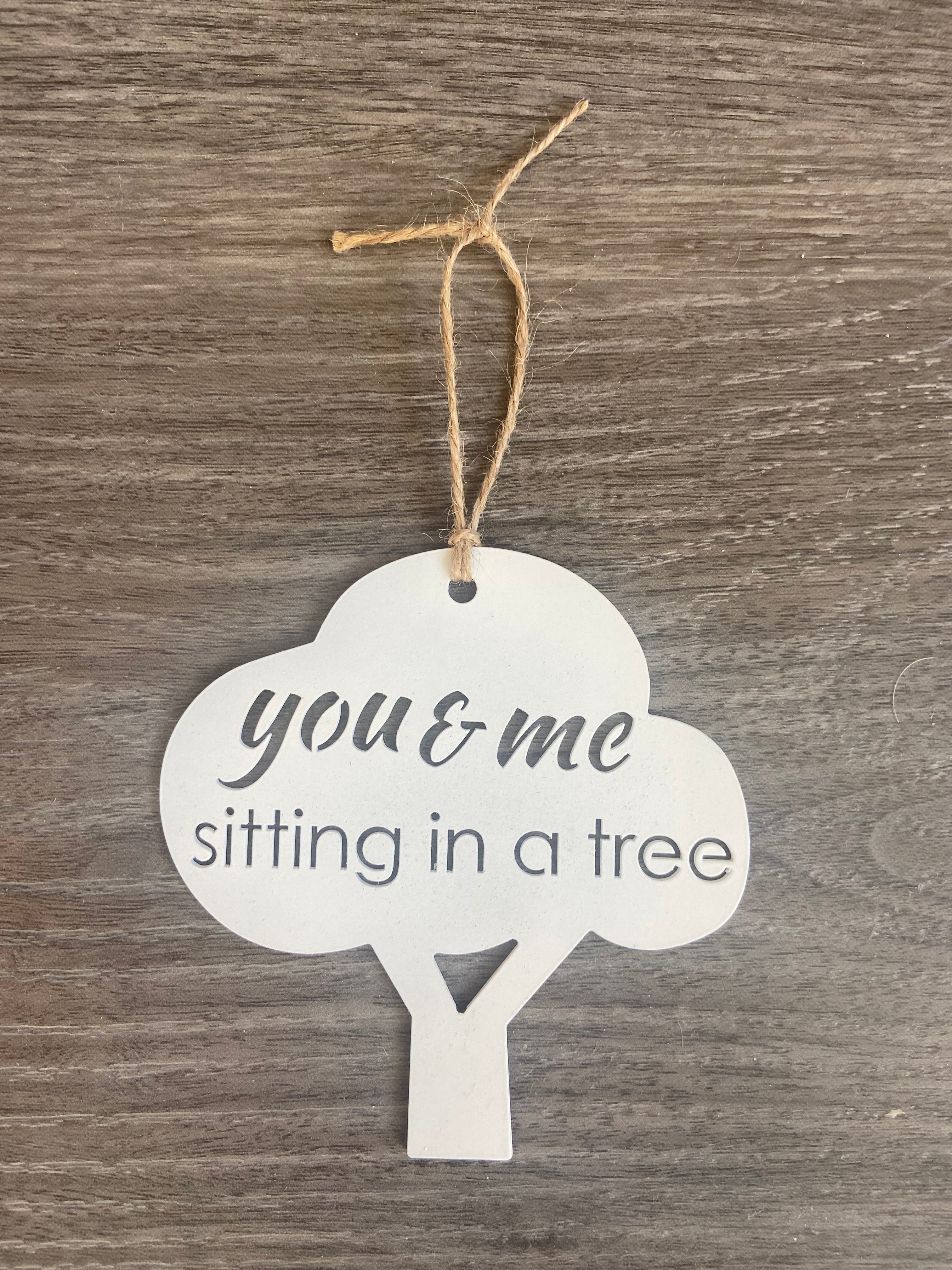 You & Me Sitting in a Tree Ornament