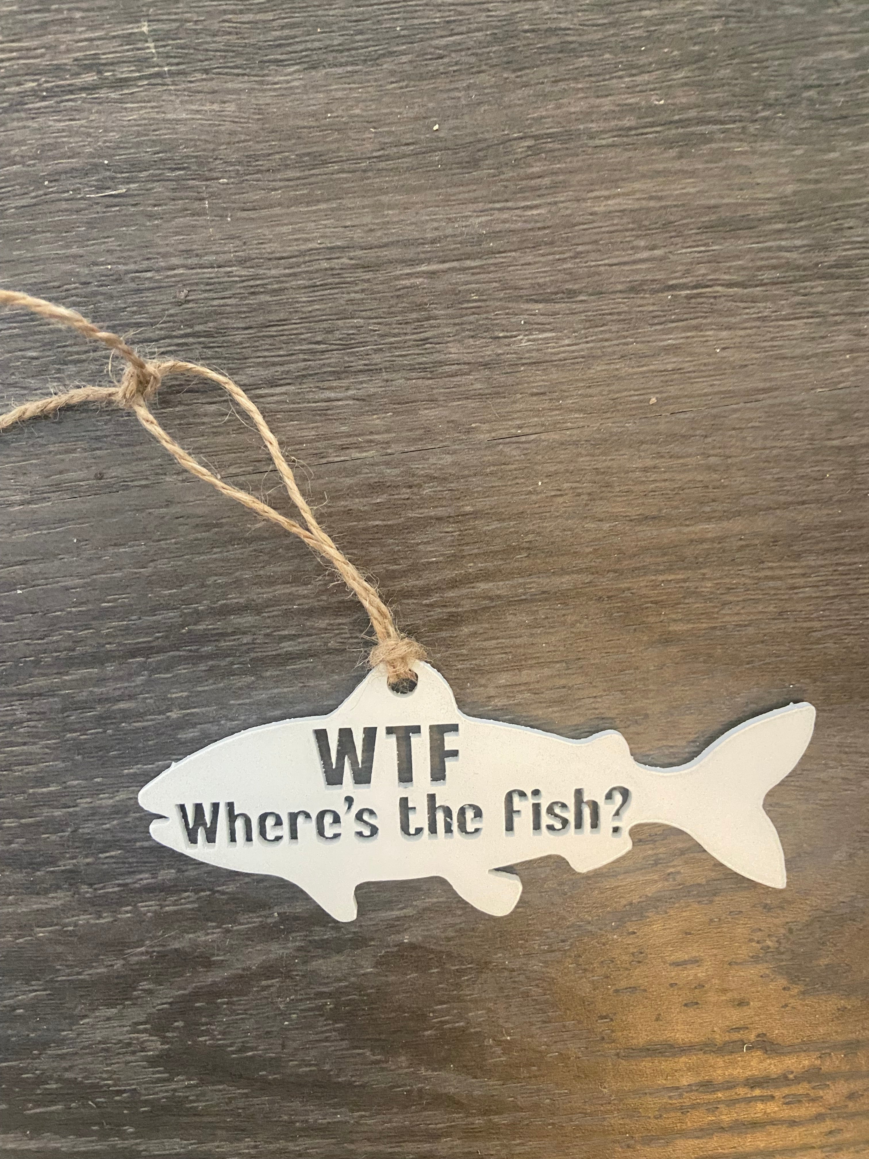 WTF Where's the Fish? Ornament