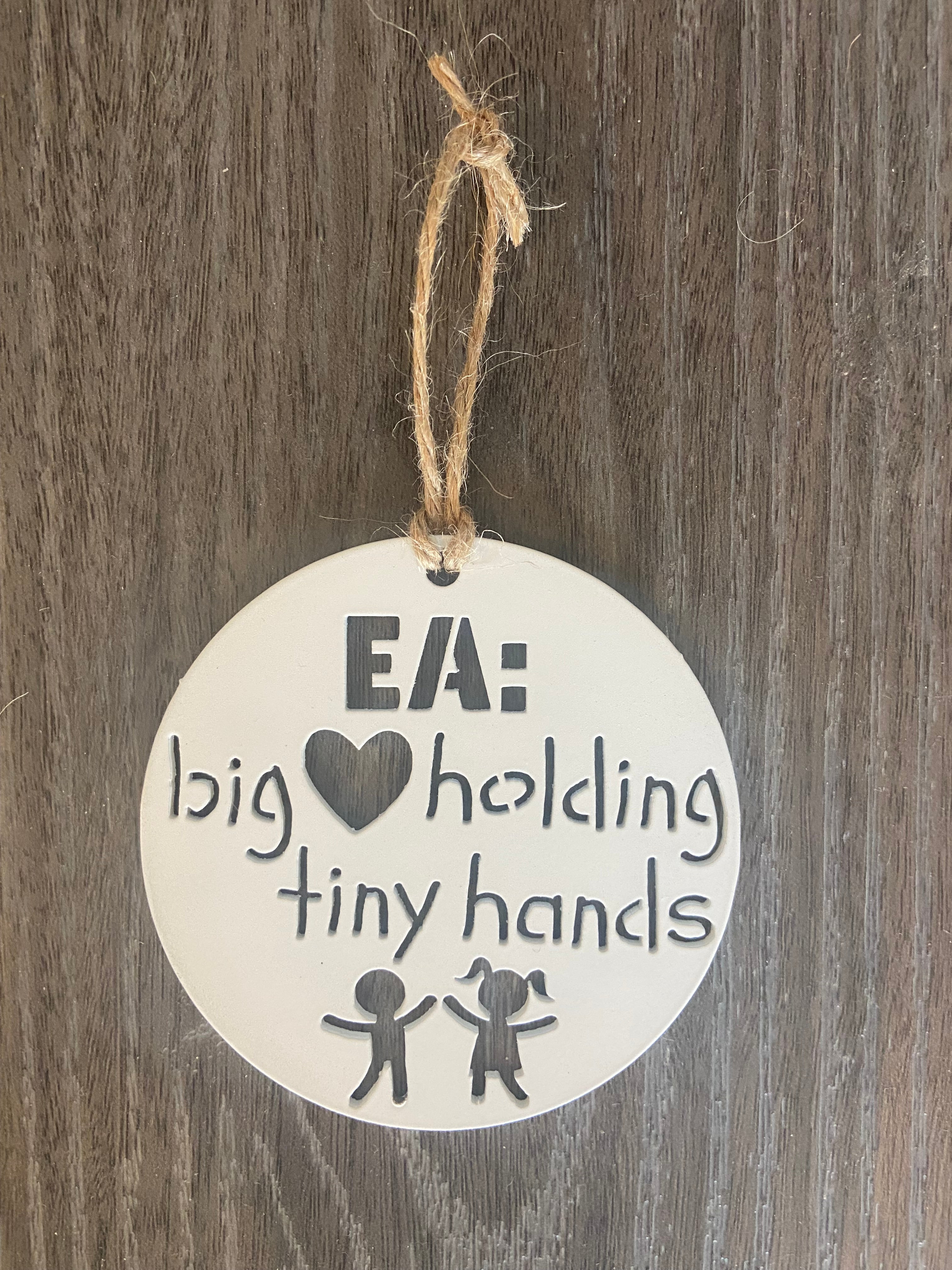 EA: Big Heart Holding Tiny Hands Ornament