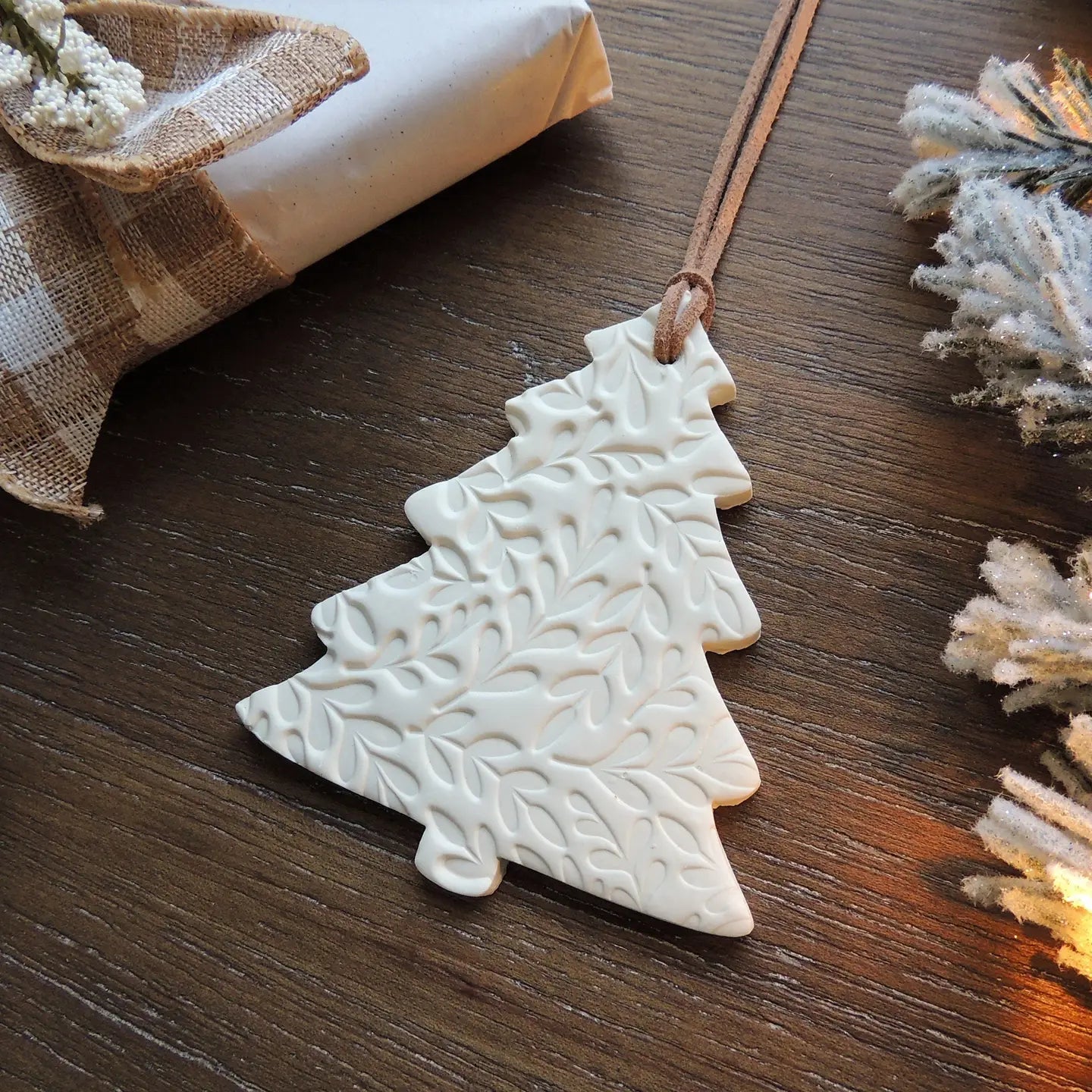 Scandinavian Christmas Ornament - Leafy Tree
