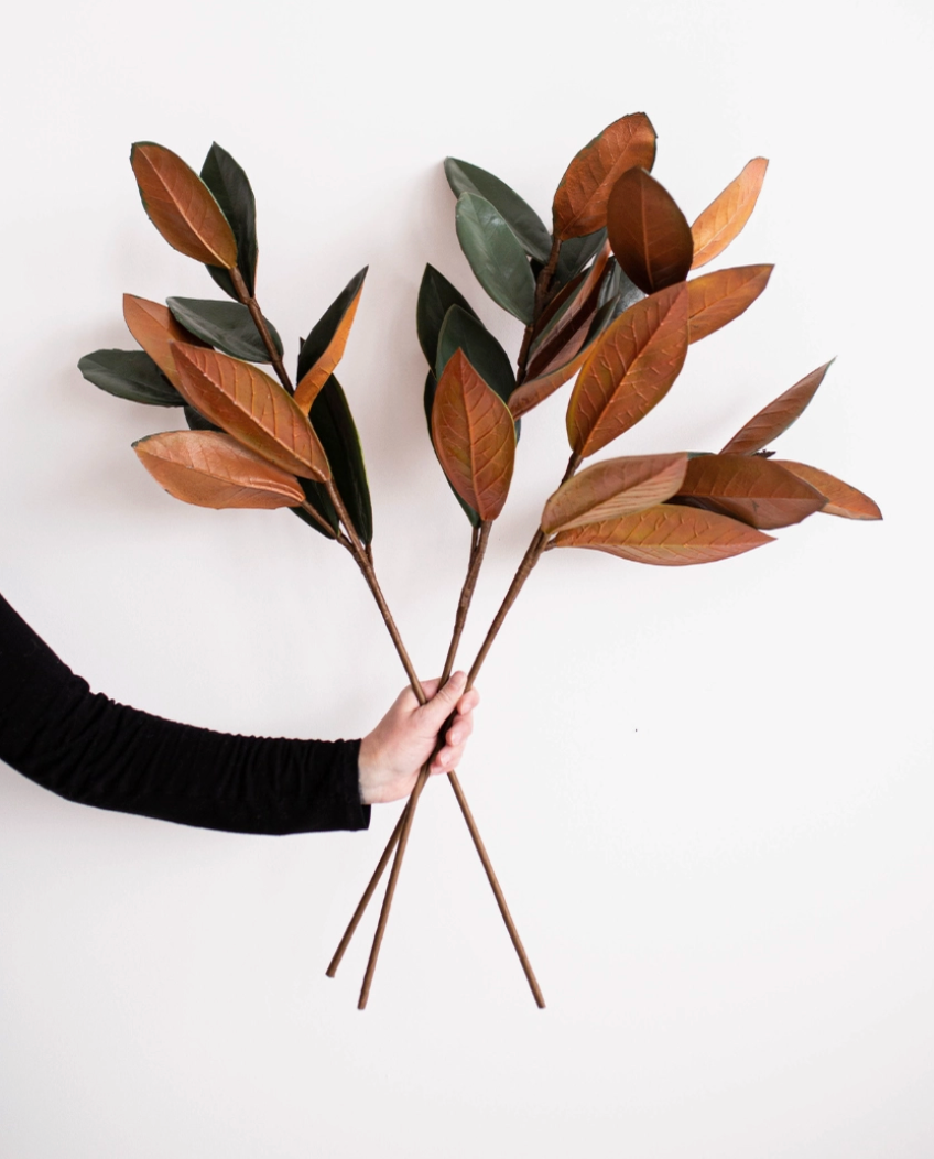Magnolia Faux Leaves