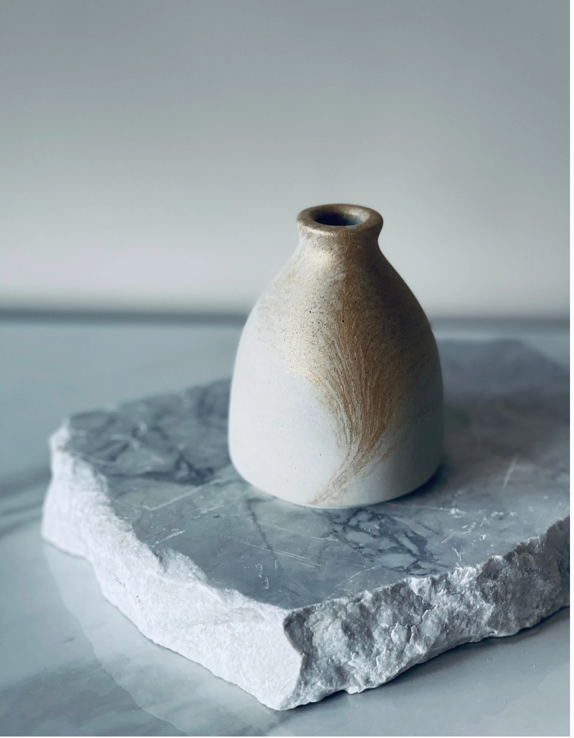 Gold Fusion Bud Vase