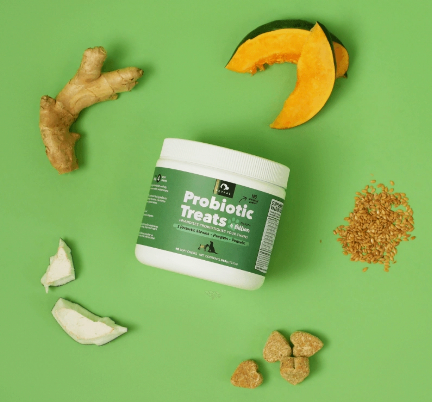 Probiotic 4 Billion Soft Chew Treats For Dogs-Pet Supplement