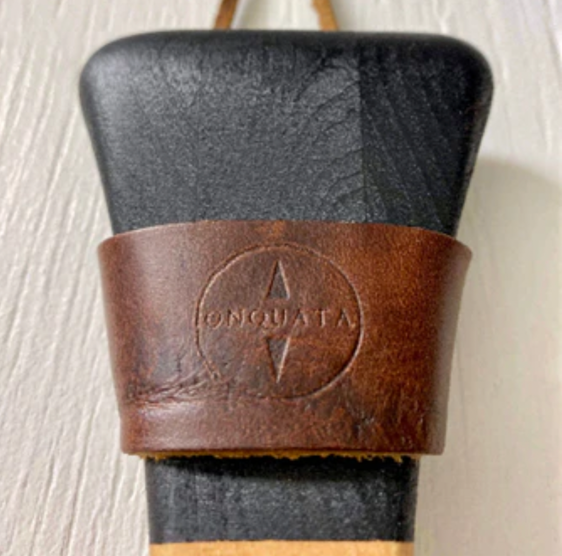 Oiled cowhide paddle attachments