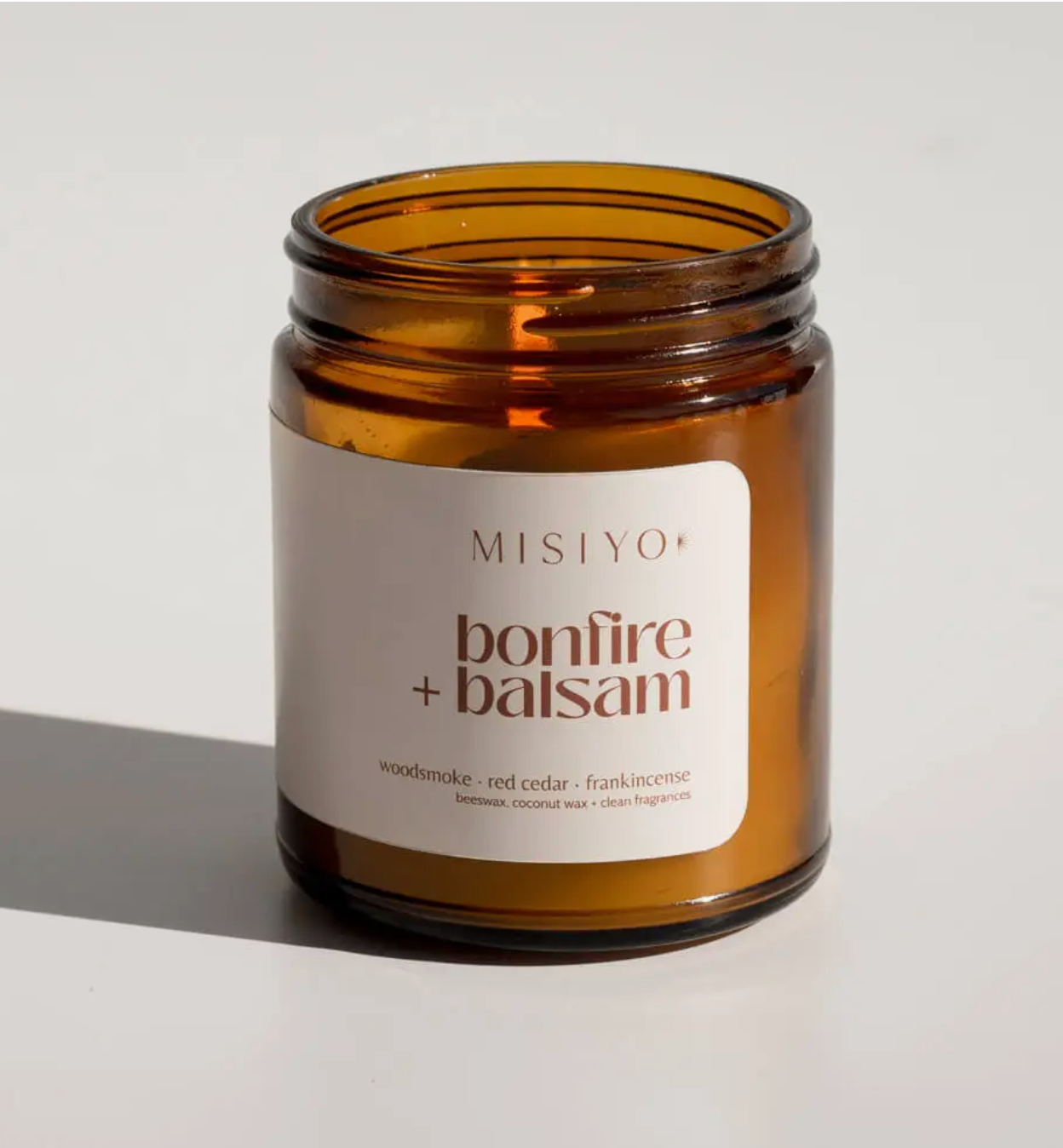 Misiyo Bonfire + Balsam | Beeswax Blend Candle Jar