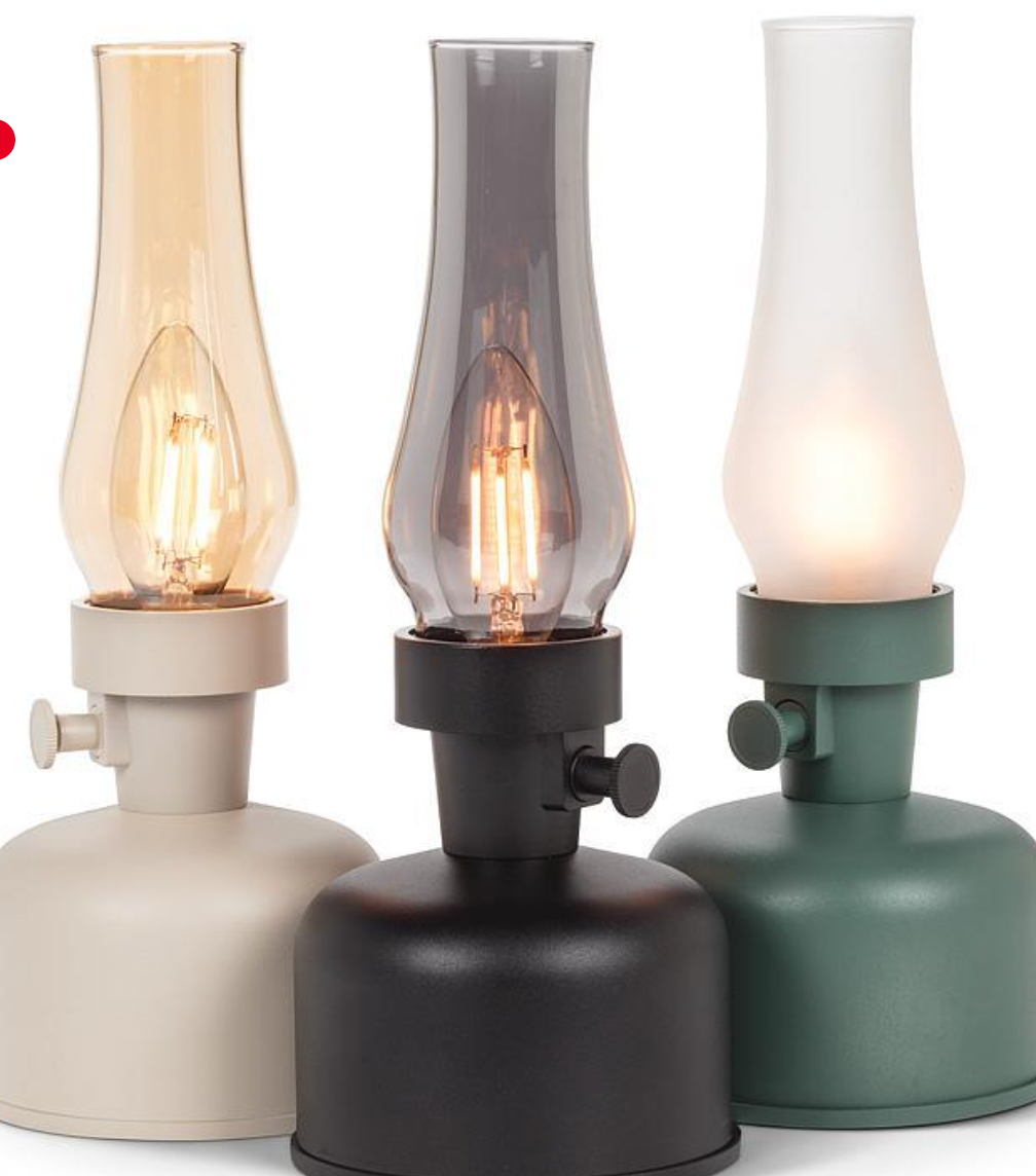 Lantern LED Lamp with Chimney