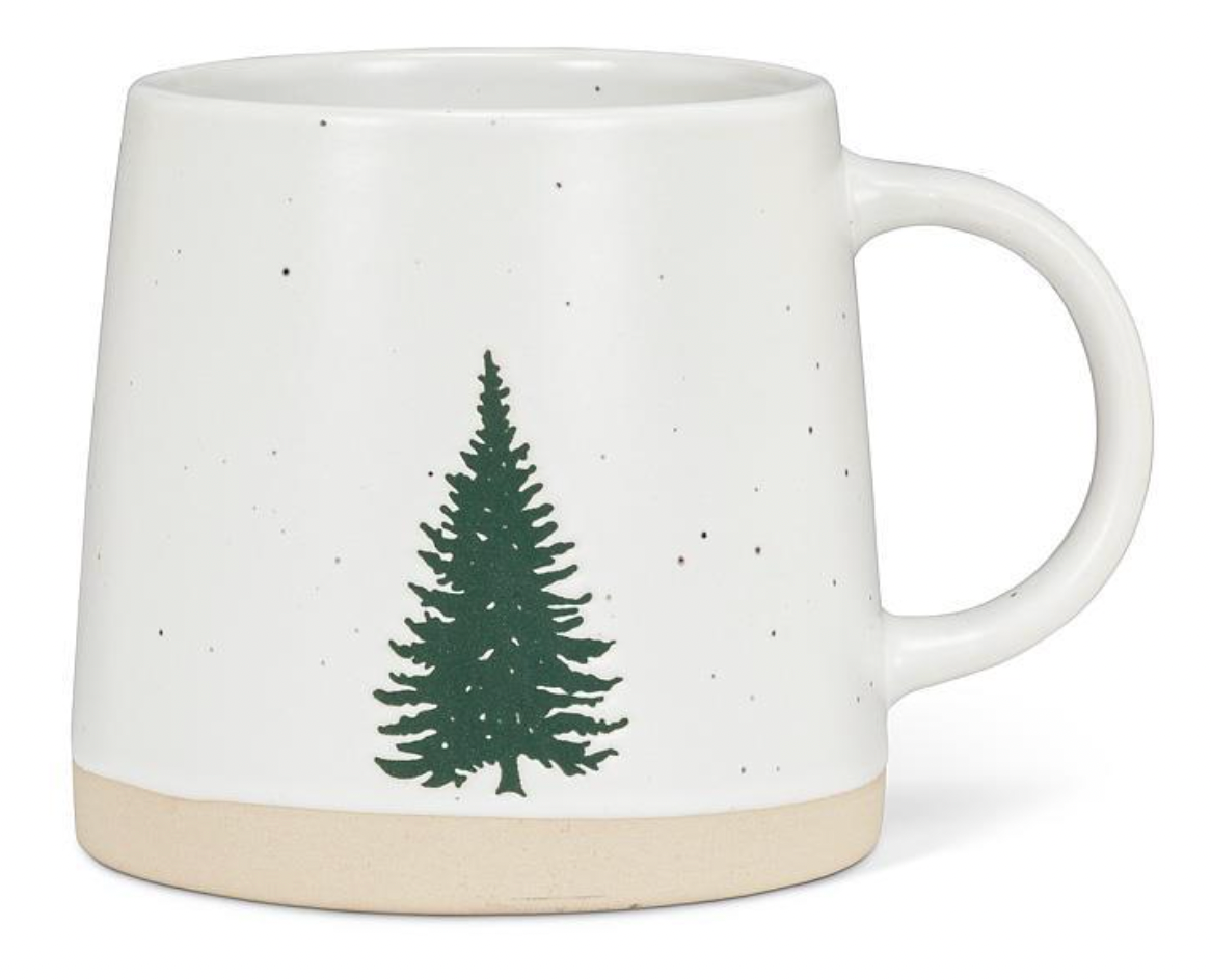 Wide Base Mug with Single Tree