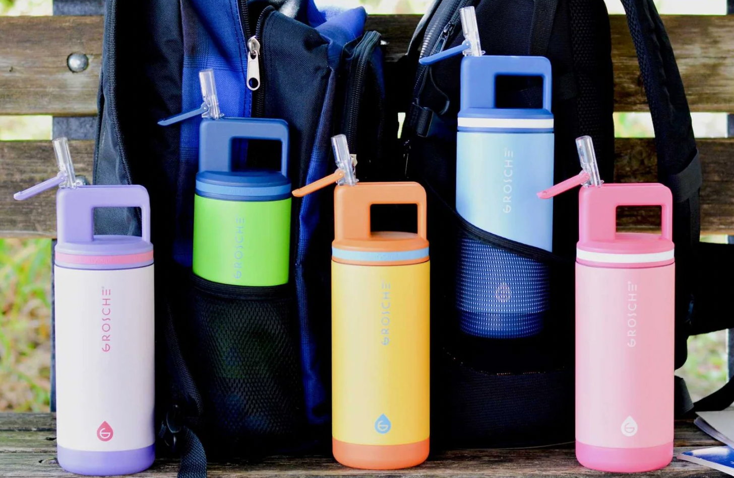 ALPINE Flip 'N Sip Kids Insulated Water Bottle With Straw, 16oz