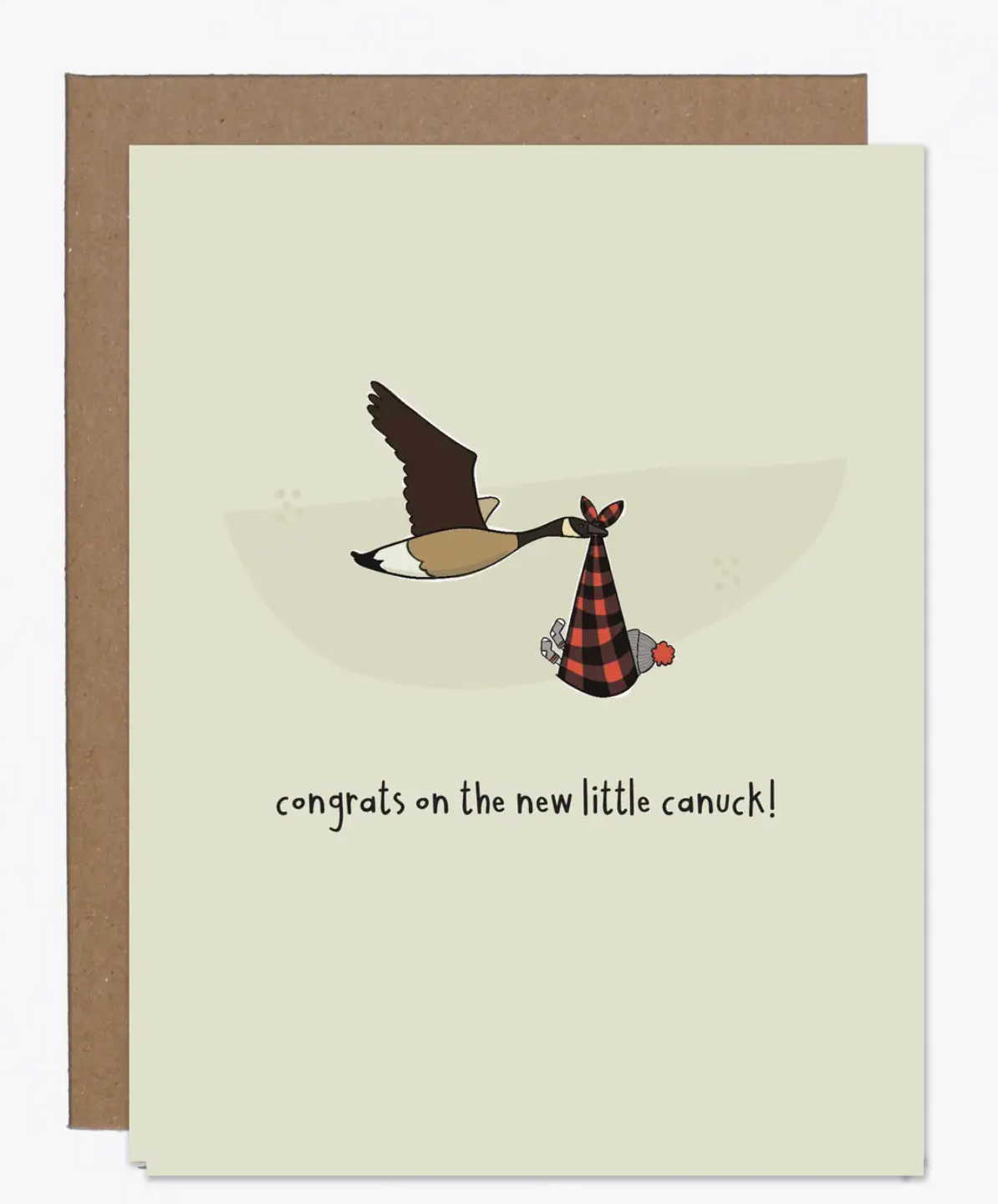 New Baby Little Canadian Card