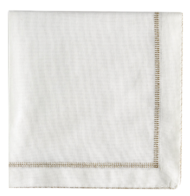 Gold Ladder Stitch Napkin