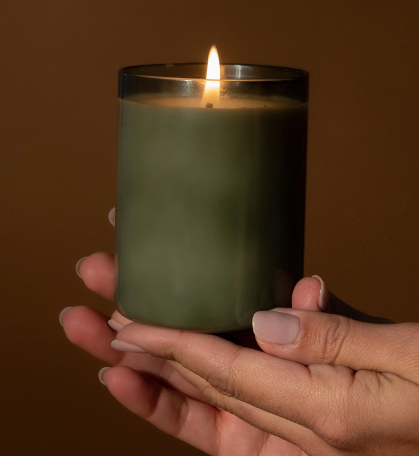 The Explorer Glass Candle - Bergamot + Ginger