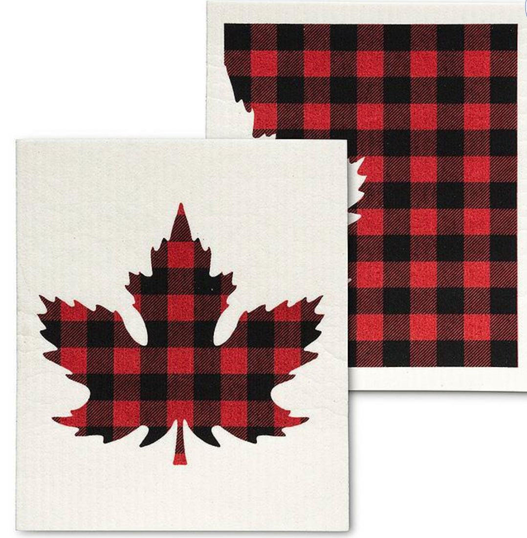 Check Leaf Dishcloths