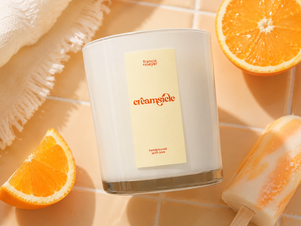 the creamsicle candle
