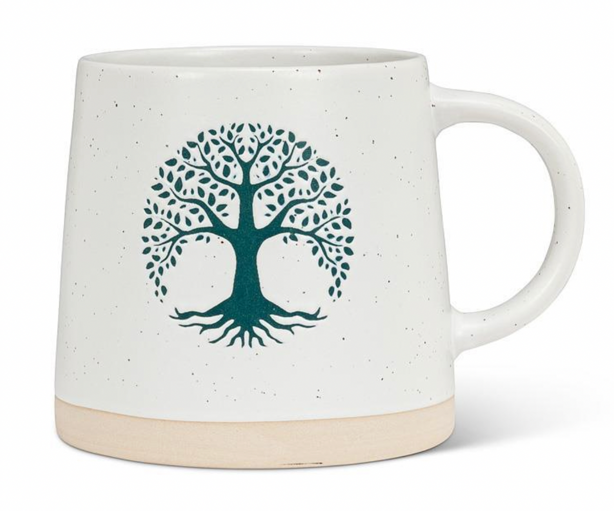 Wide Base mug with tree of life