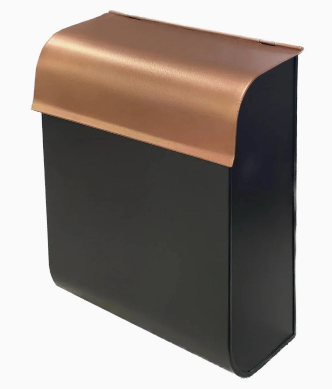 Dominion Iron Mailbox, Black & Copper