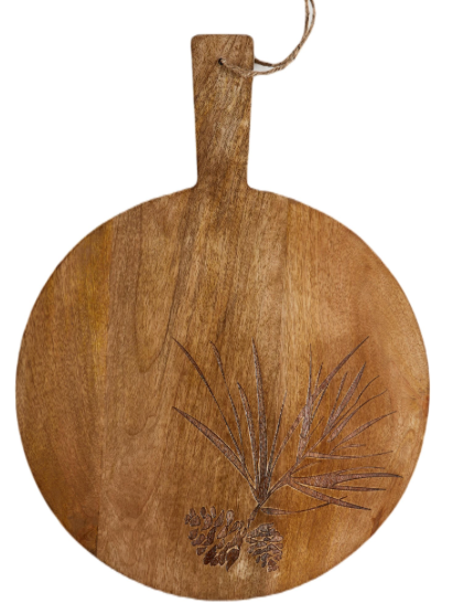 Pinecone Etched Serving Board
