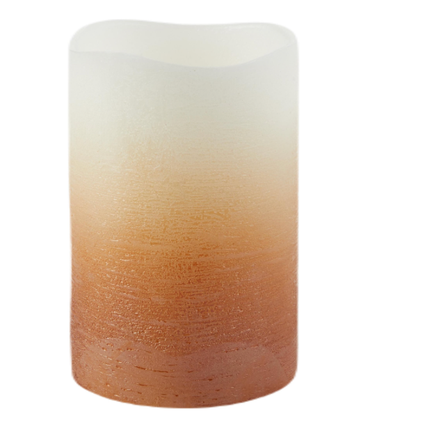 Short Terracotta Ombre Candle - 4x6