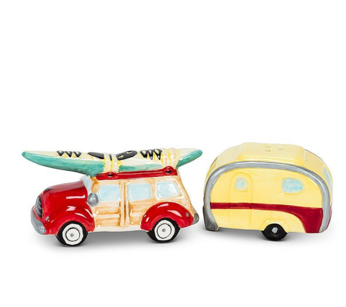 Woody Car & Camper Salt & Pepper