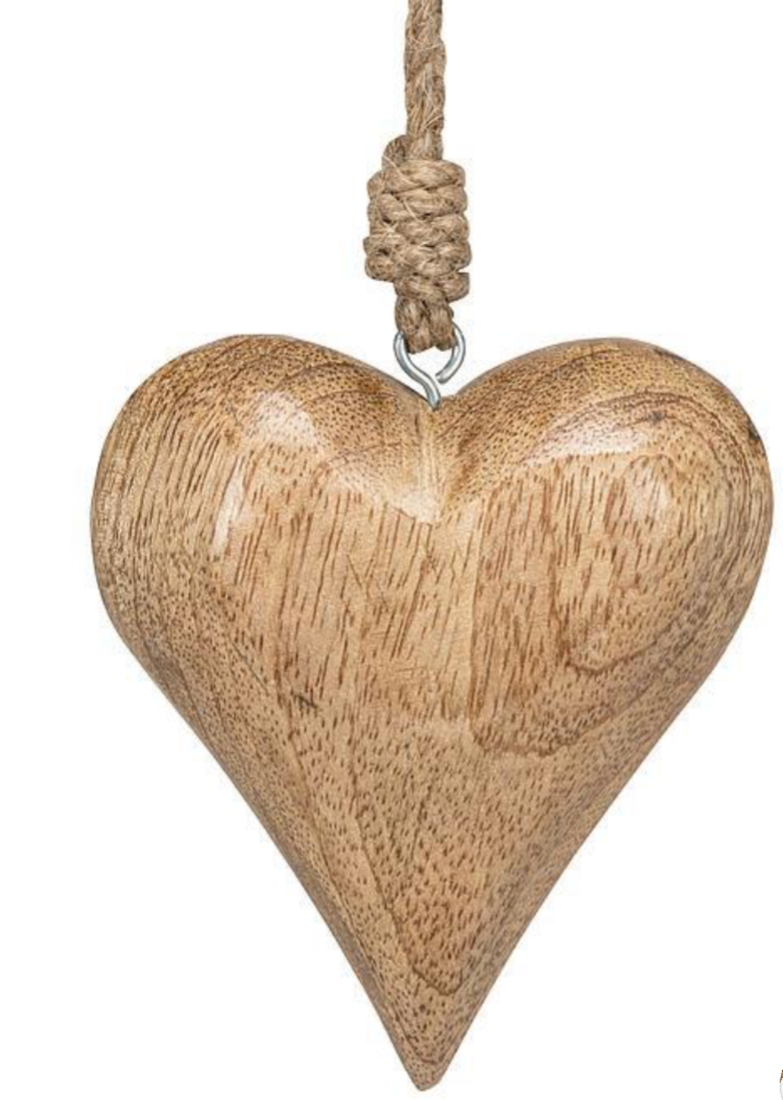 Sm Puffy Heart Ornament-3.5"H