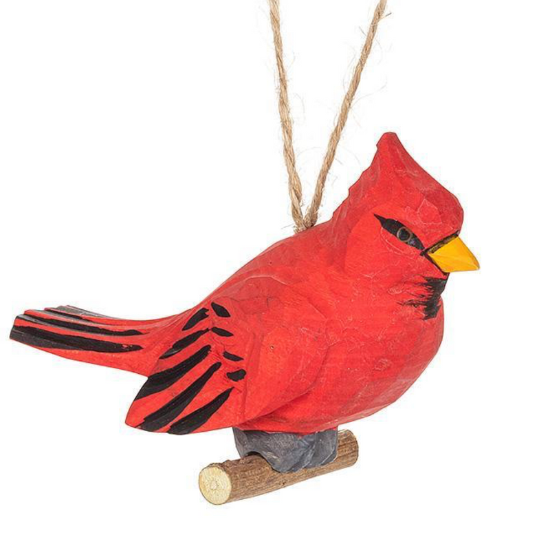 Carved Cardinal on branch