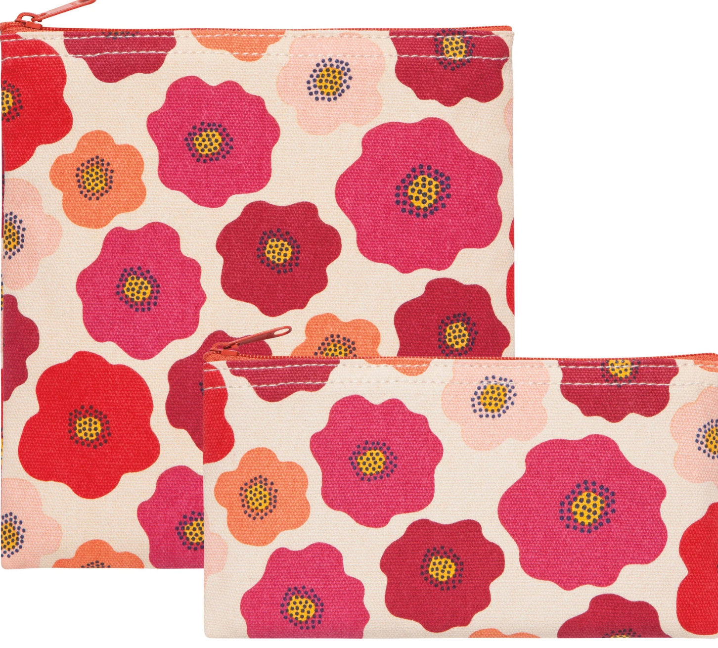 Poppy Snack Bags Set of 2