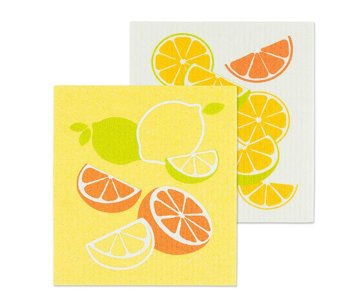 Citrus Dishcloths. Set of 2