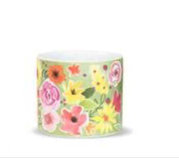 Small Bold Floral Planter 4.5"