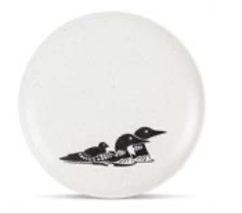 Small Plate with Loons