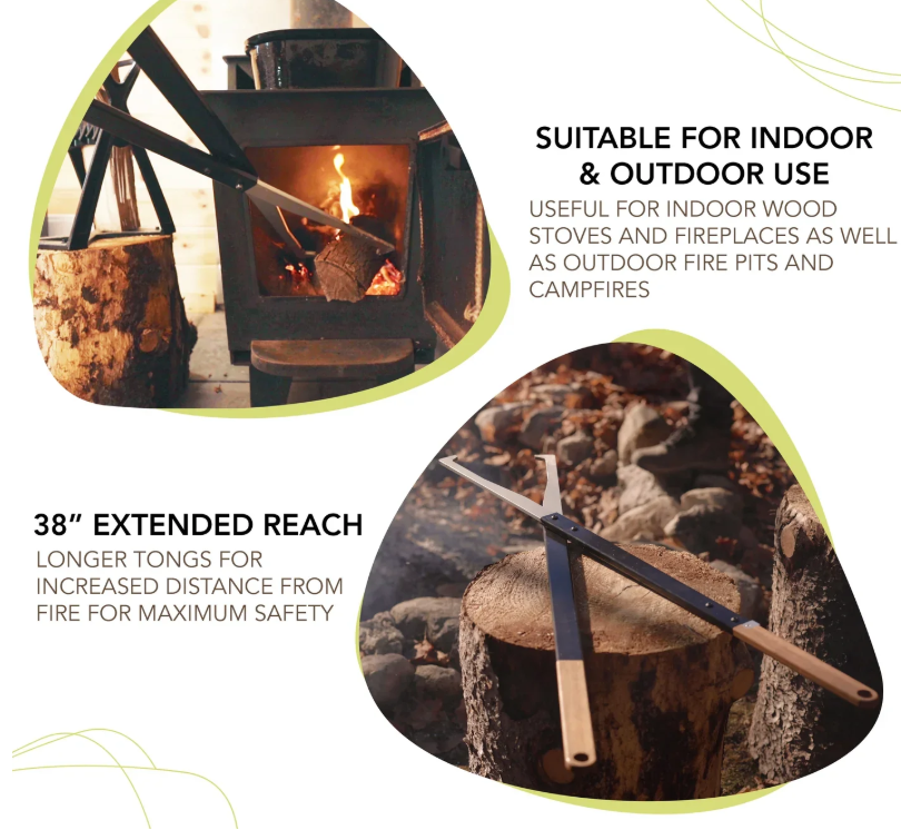 Fire Tongs Log Grabber