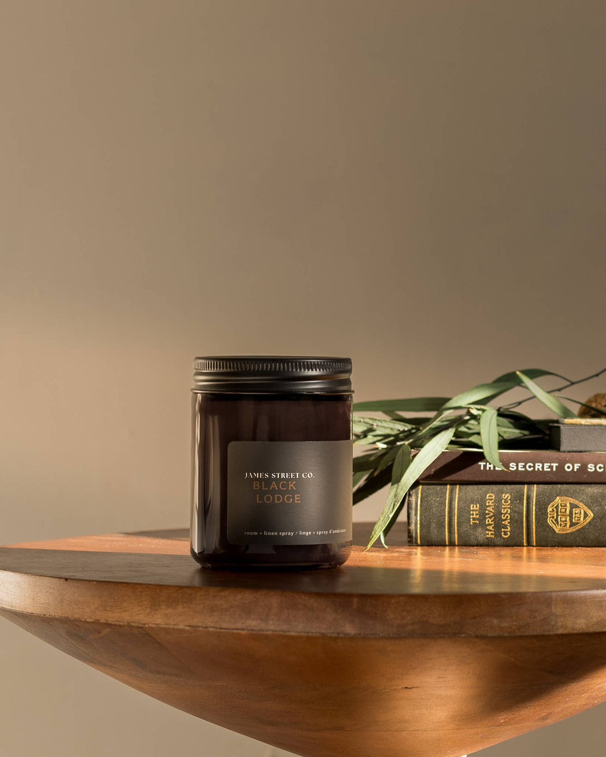 Black Lodge - Coconut Wax 8oz Candle | Warm Woody Comforting