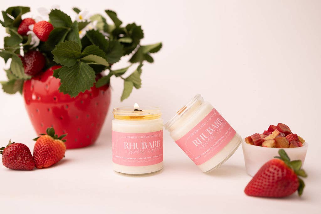 RHUBARB & SWEET CREAM | SUMMER CANDLE
