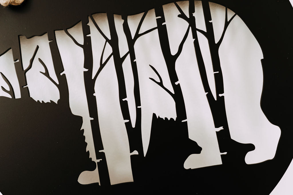 Bear + Birch Plaque - IRONIK Original